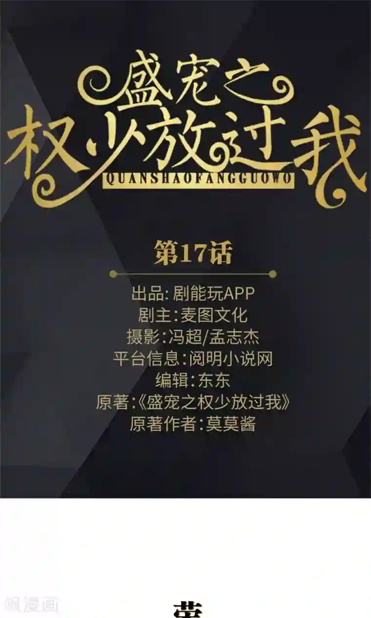 盛宠之权少放过我第17话