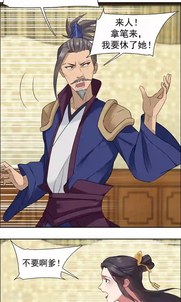 狂女重生：纨绔七皇妃第35话 休妻，沦为阶下囚