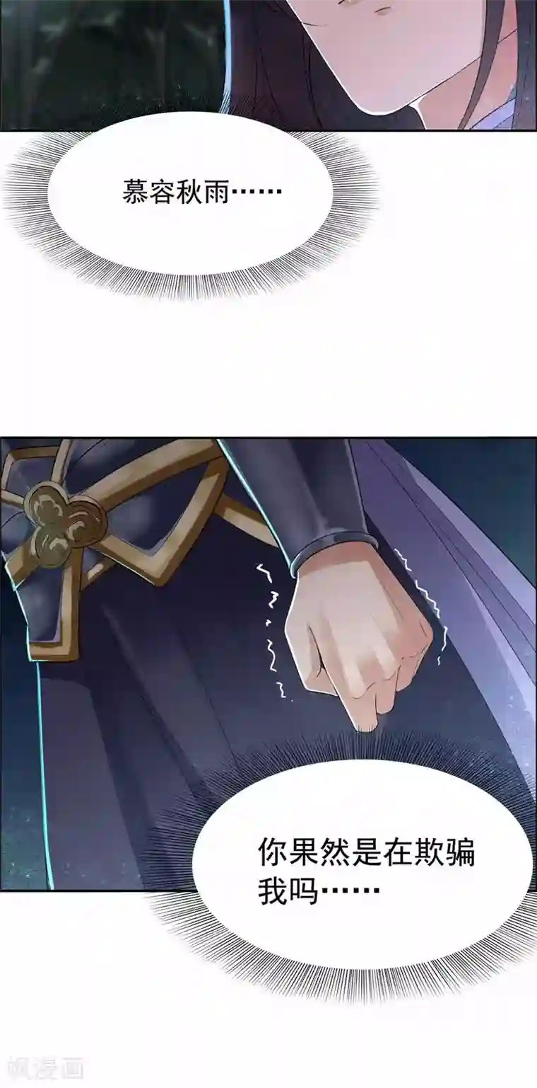 狂女重生：纨绔七皇妃第38话 你果然在骗我吗