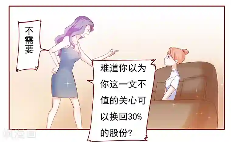 霸道总裁爱上我第151话 一文不值的关心