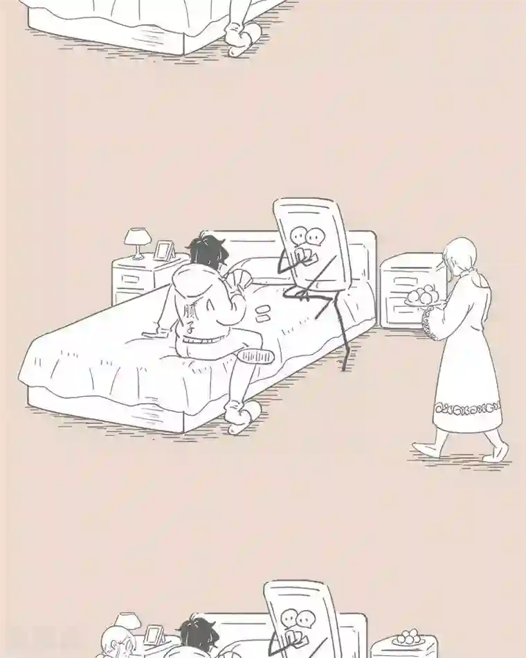 和老妈的日常第34话 老妈成了外人 不要让手机成为陪伴的阻碍