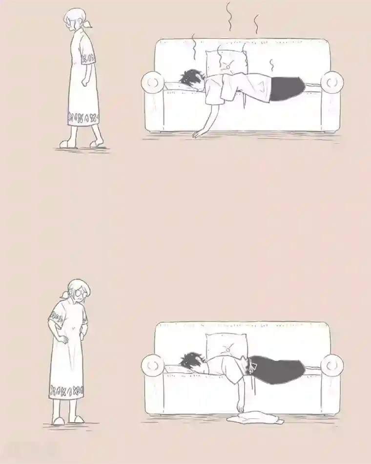 和老妈的日常第75话 妈，我觉得你冷