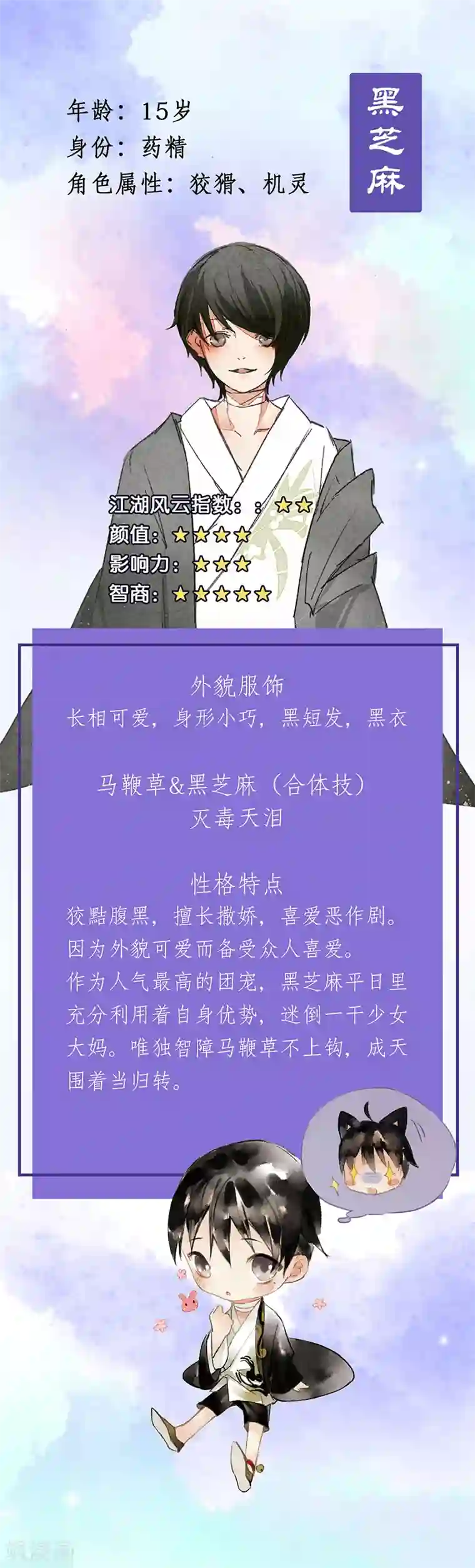 药精奇缘番外3 人物揭秘——马鞭草+黑芝麻
