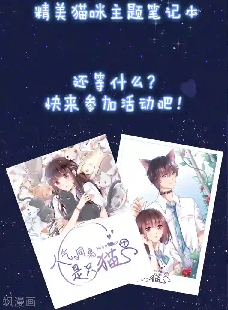 人气同桌是只猫活动公告 猫咪主题笔记本大派送！