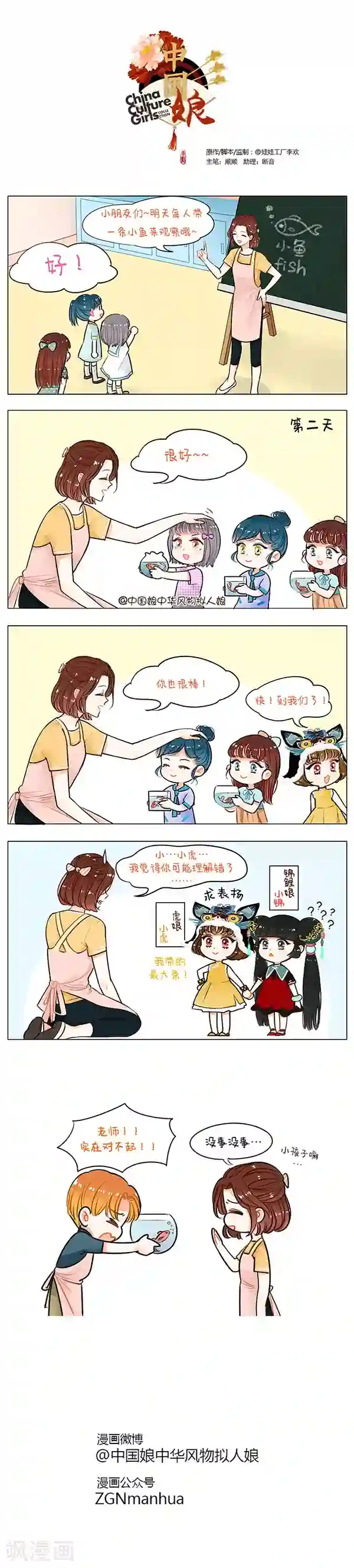 中国娘第53话 小鱼观察