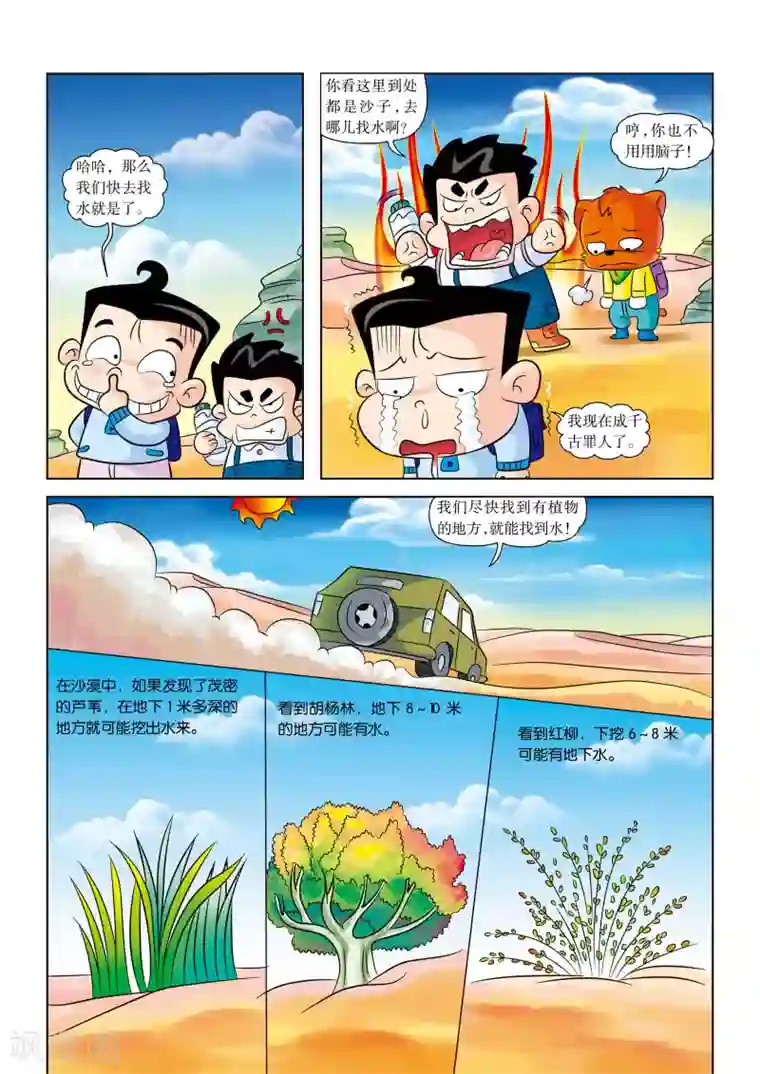 虹猫蓝兔漫画科学探险之罗布泊历险记第6话 水！水！水！