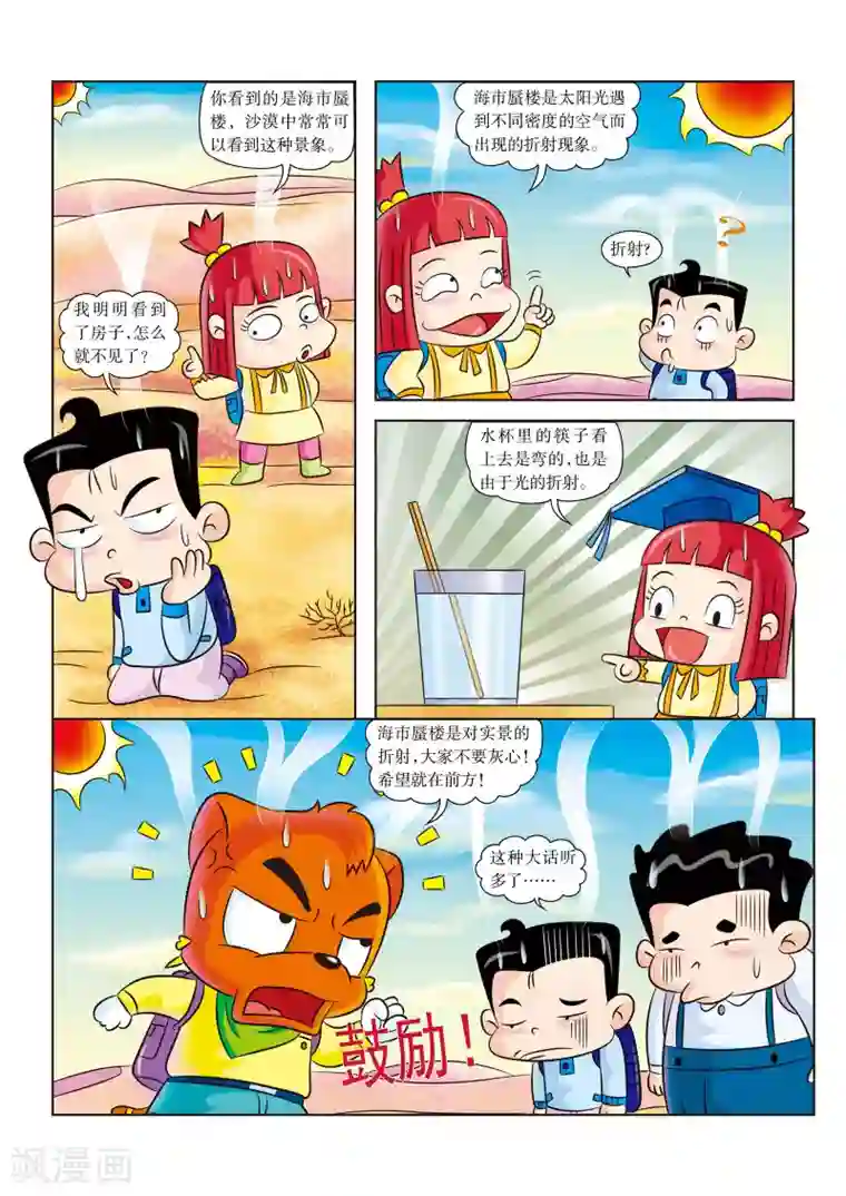 虹猫蓝兔漫画科学探险之罗布泊历险记第14话 海市蜃楼