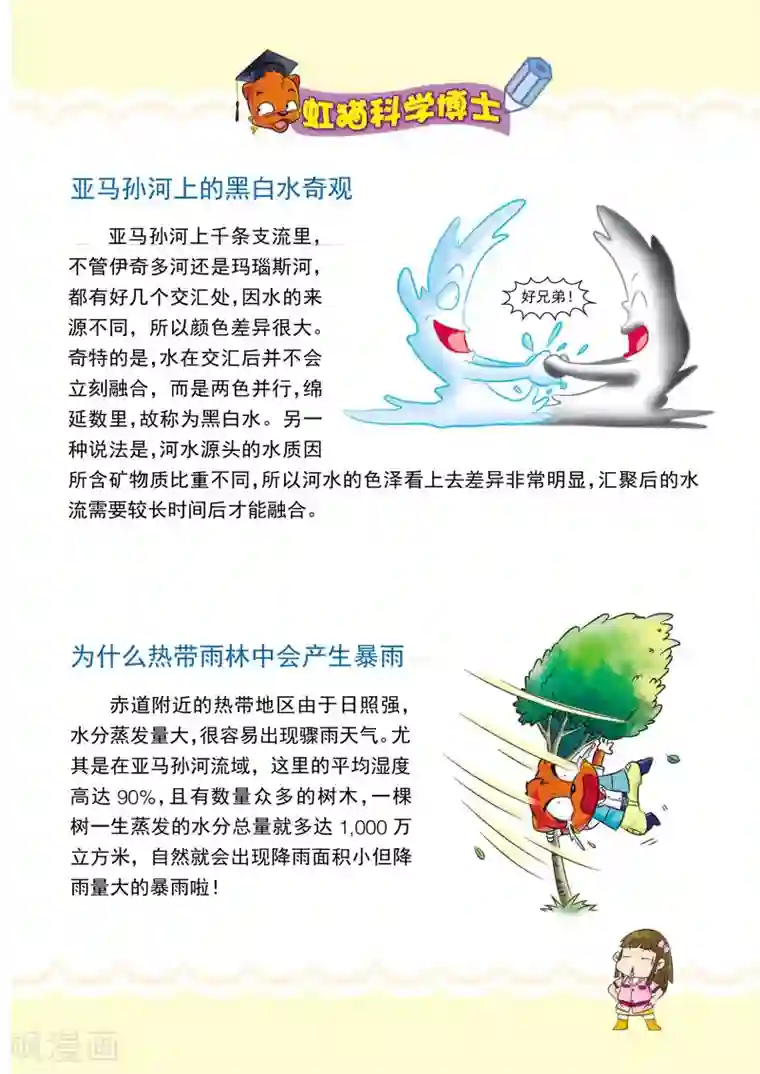 虹猫蓝兔漫画科学探险之寻找黄金城历险记第3话 糟糕，迷路了