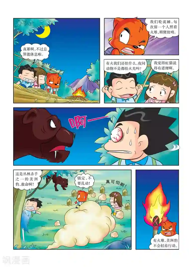 虹猫蓝兔漫画科学探险之寻找黄金城历险记第4话 忙碌的第一夜