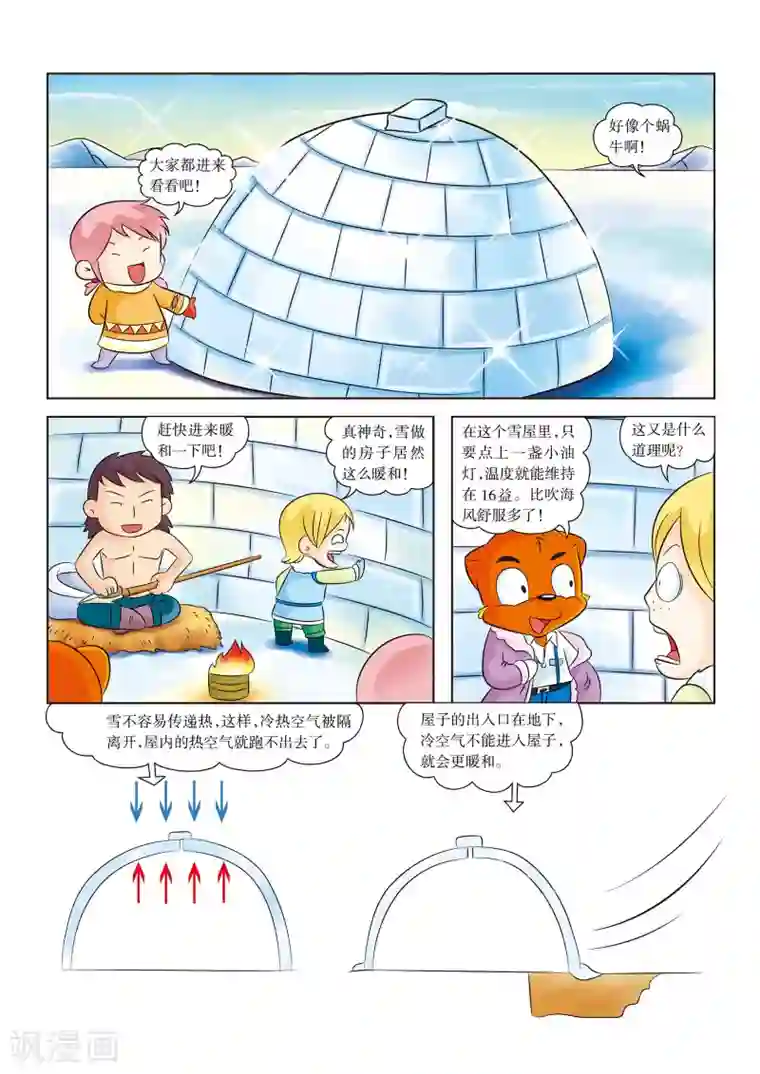 虹猫蓝兔漫画科学探险之阿拉斯加历险记第8话 住进了伊格鲁