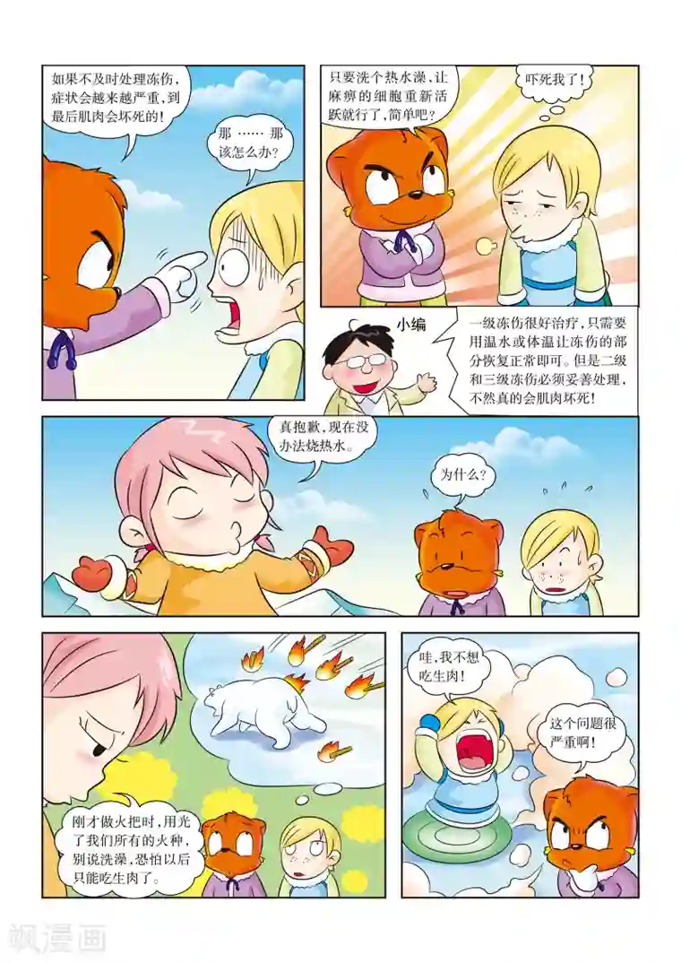 虹猫蓝兔漫画科学探险之阿拉斯加历险记第11话 熊口余生