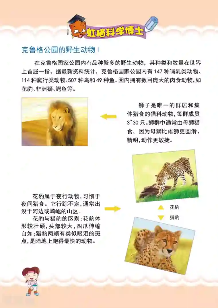 虹猫蓝兔漫画科学探险之南非草原历险记第13话 再见 鲁卡