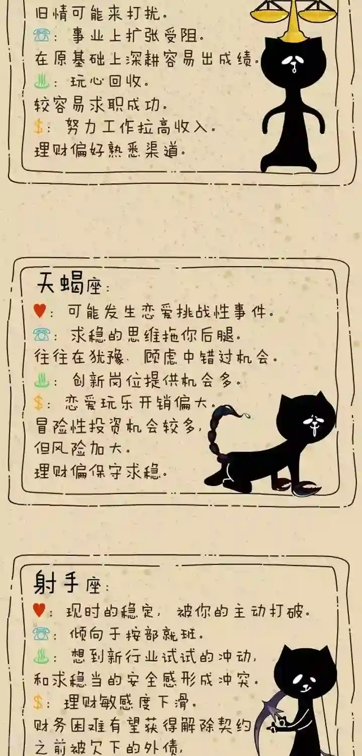 NIU猫之血型NIU第19话 12星座周运