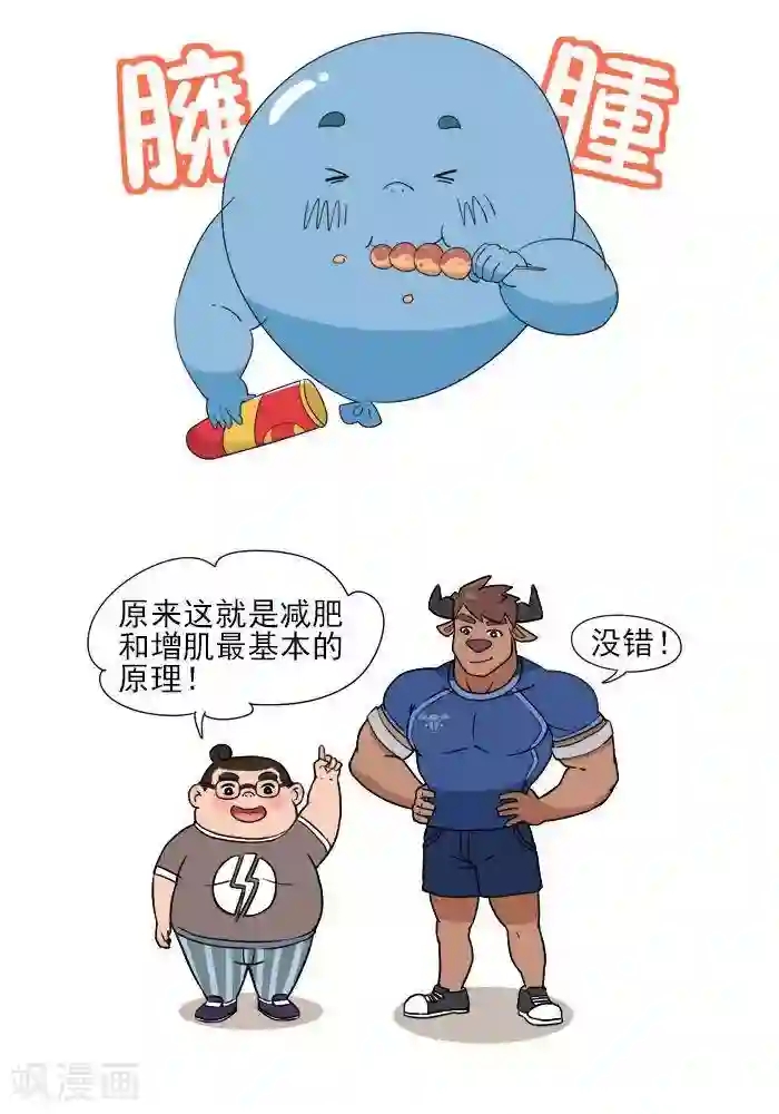 大牛健身漫画第2话 人体的能量守恒原理！