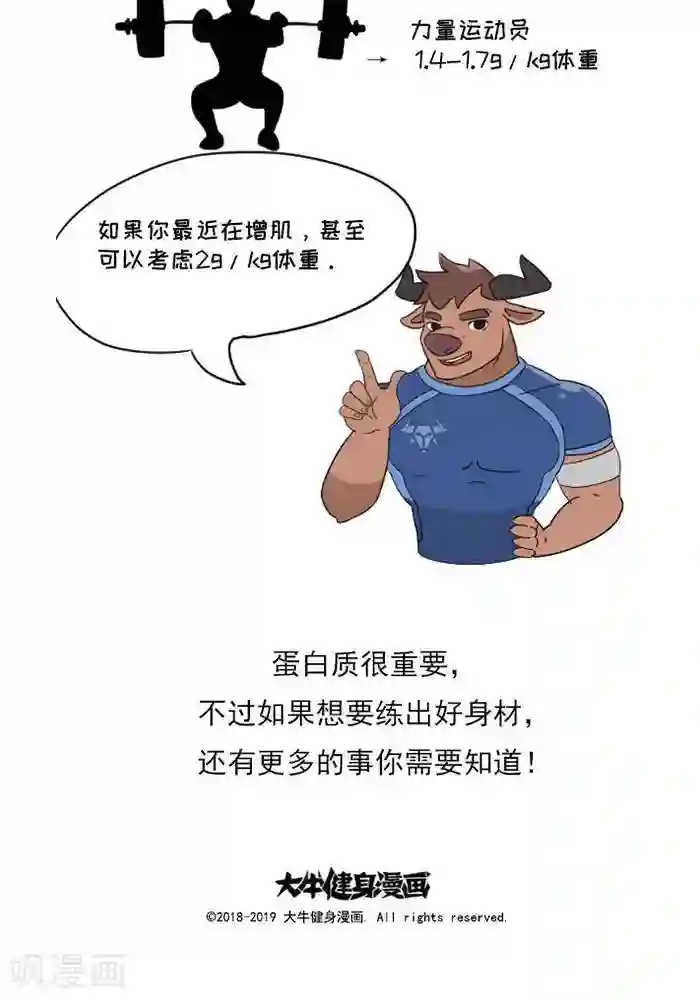 大牛健身漫画第9话 蛋白质知多少？