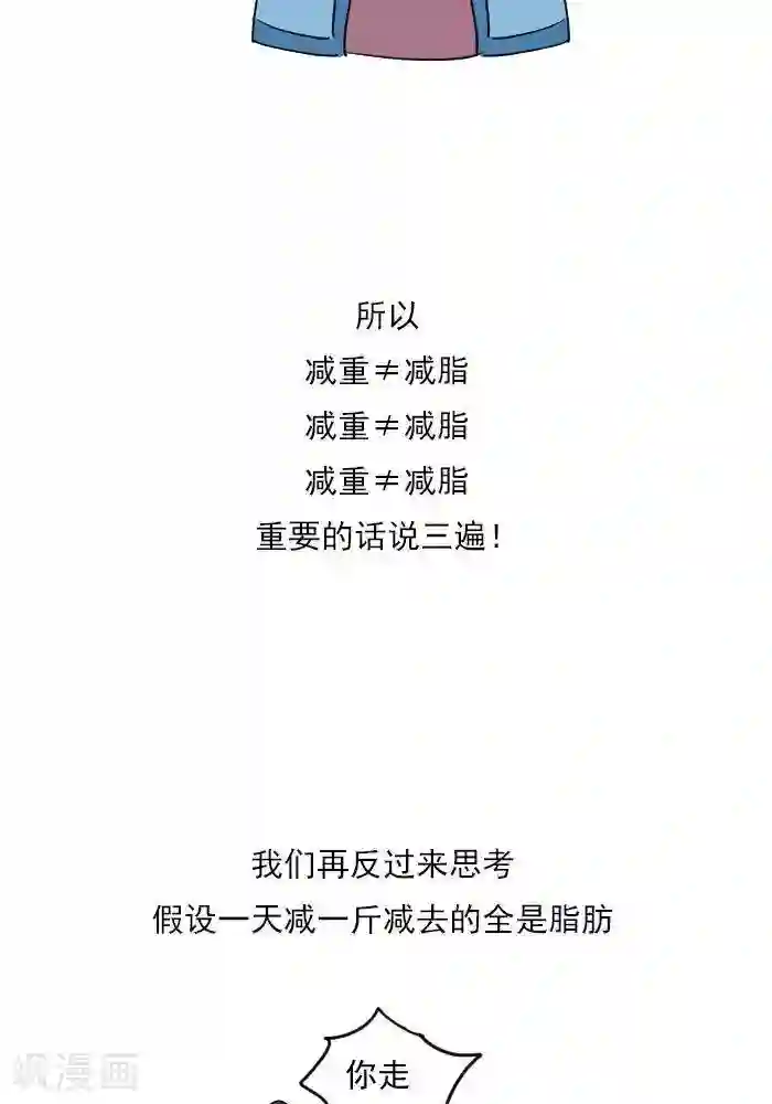 大牛健身漫画第19话 减肥和减重是一样的吗？