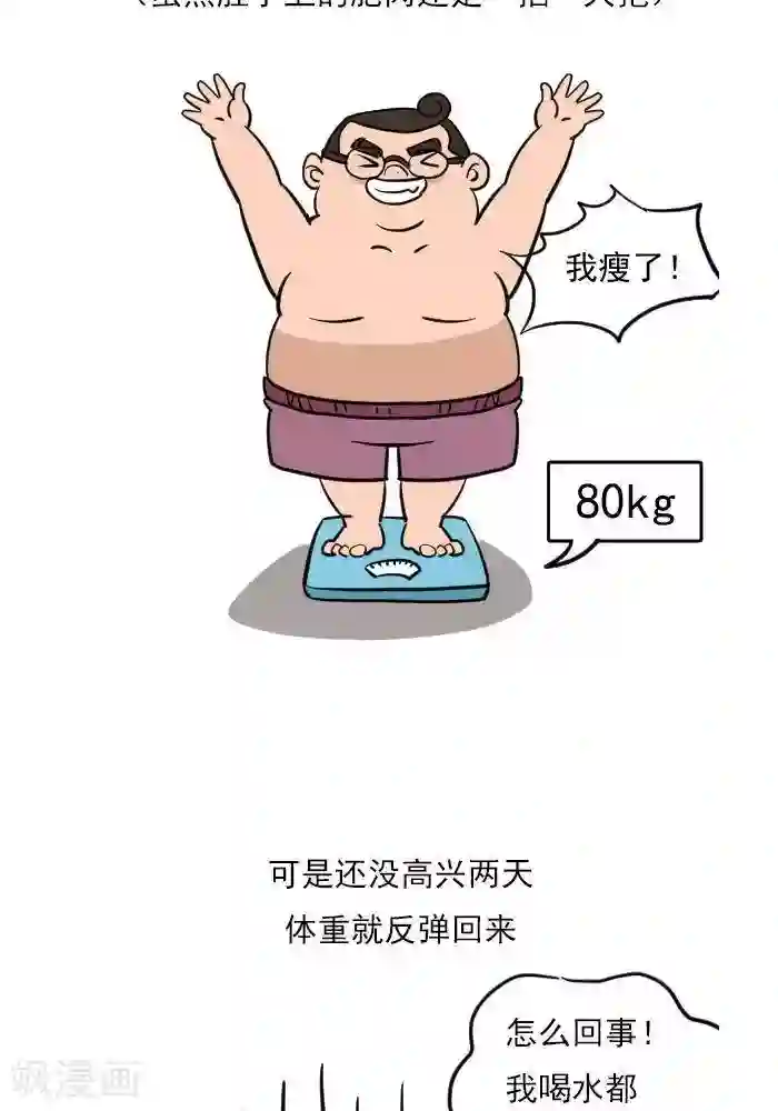 大牛健身漫画第19话 减肥和减重是一样的吗？