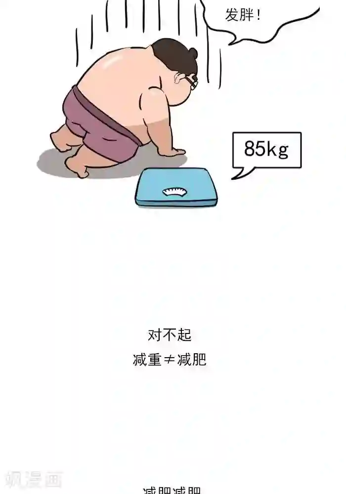 大牛健身漫画第19话 减肥和减重是一样的吗？
