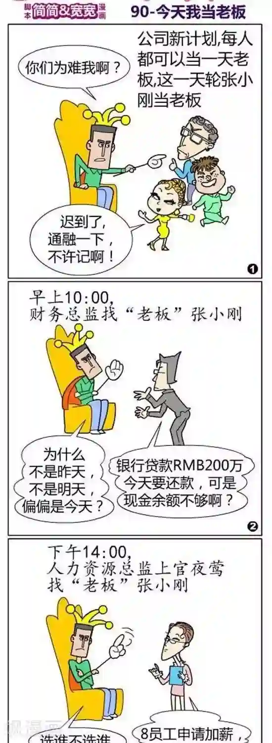 简翡儿奇幻职场第16话 今天我当老板