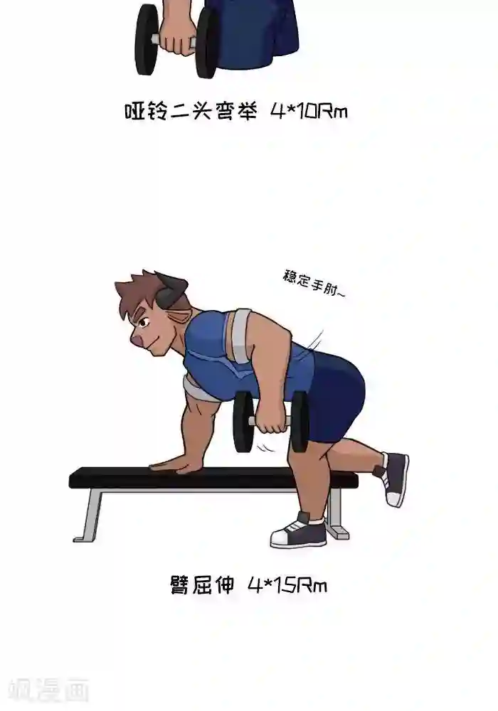 肌友一箩筐番外2 大牛的二头三头超级组