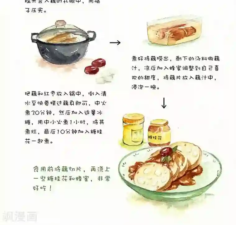 翎子的吃货部落第27话 桂花糯米藕