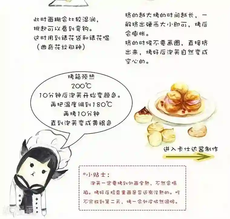 翎子的吃货部落第40话 卡仕达泡芙