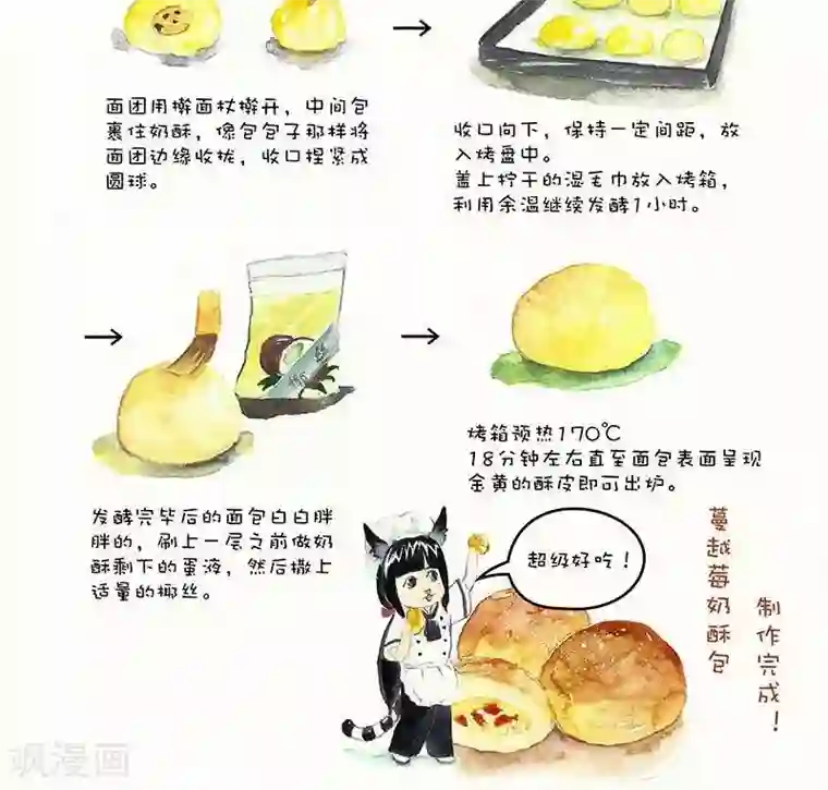 翎子的吃货部落第47话 蔓越莓奶酥包
