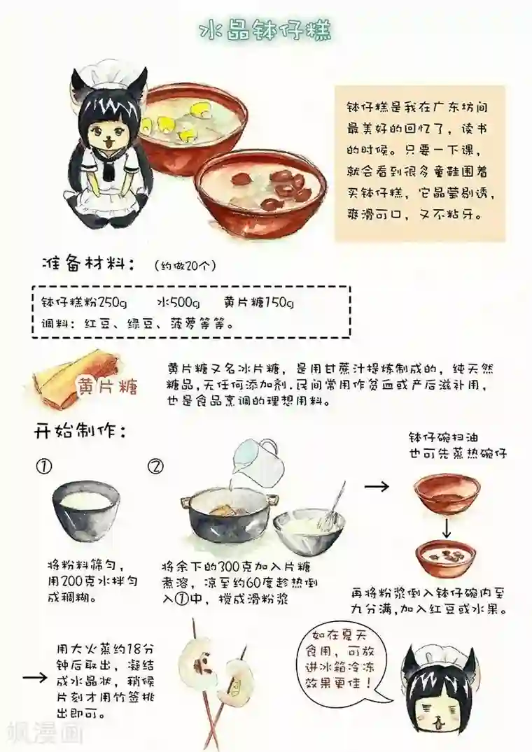 翎子的吃货部落第95话 水晶钵仔糕