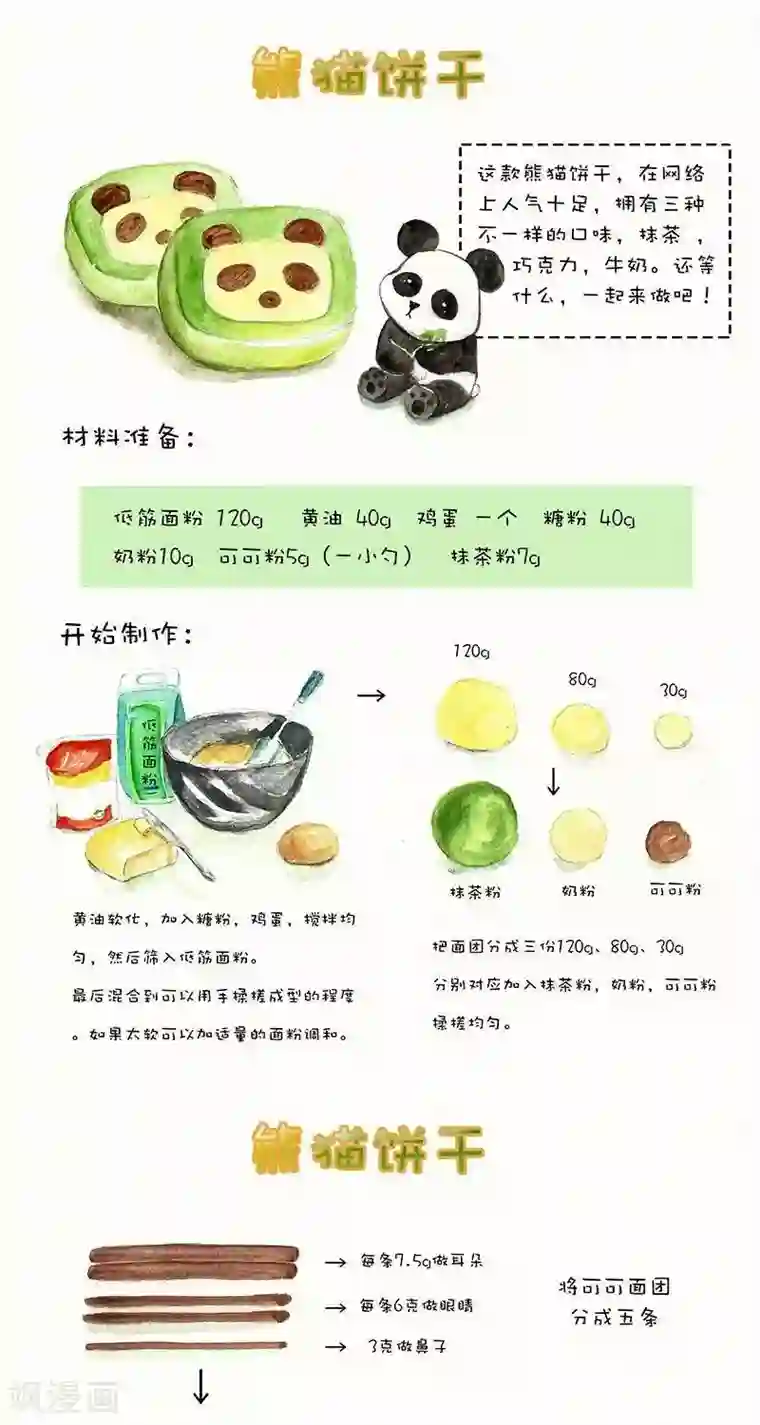 翎子的吃货部落第107话 熊猫饼干