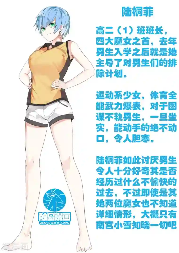 女子学院的男生第38话 人物小传