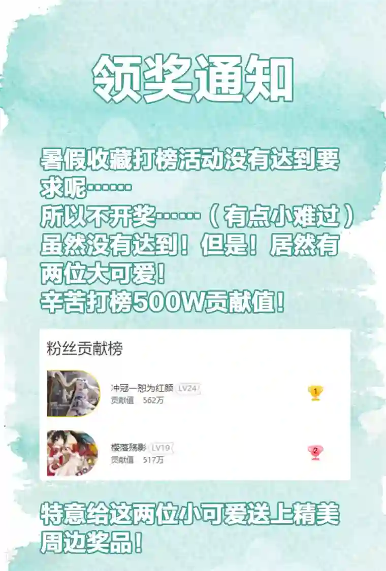 我的王妃有尾巴9月25日领奖通知