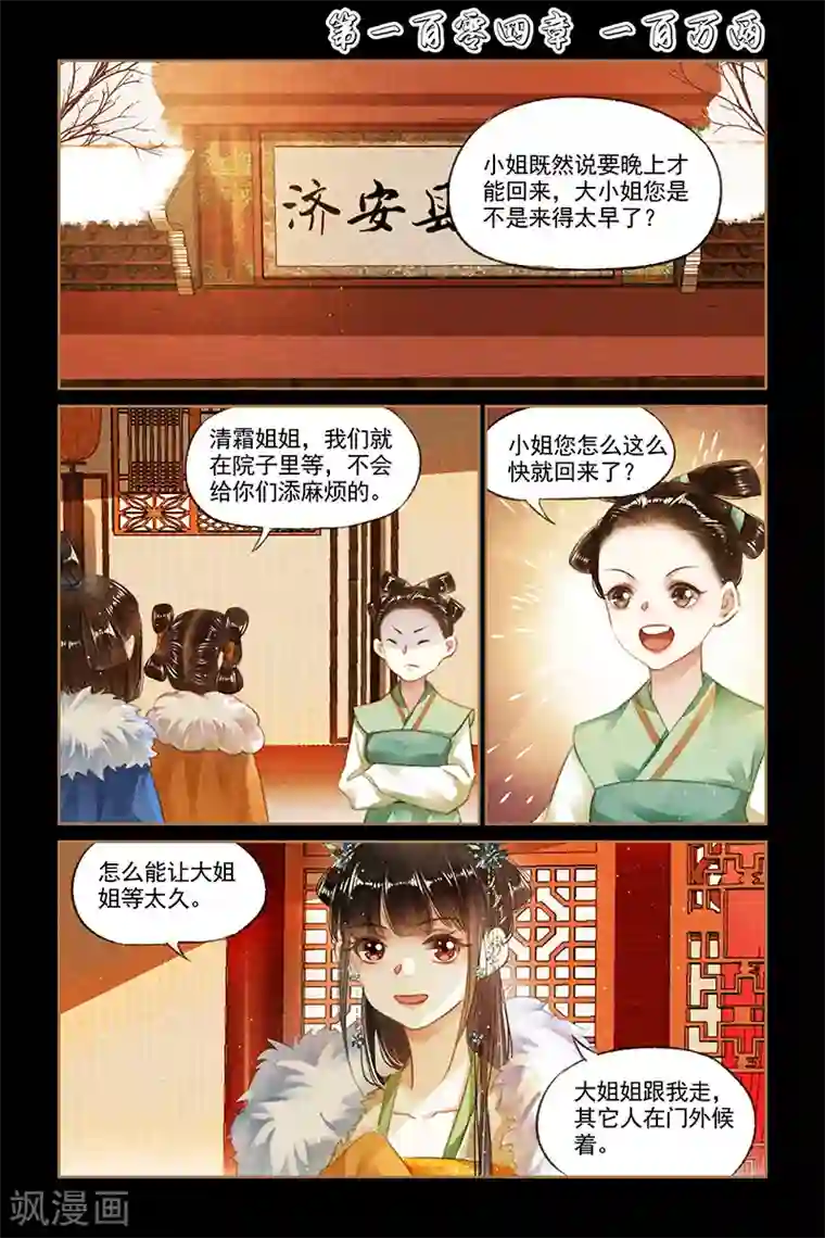 神医嫡女第104话 一百万两