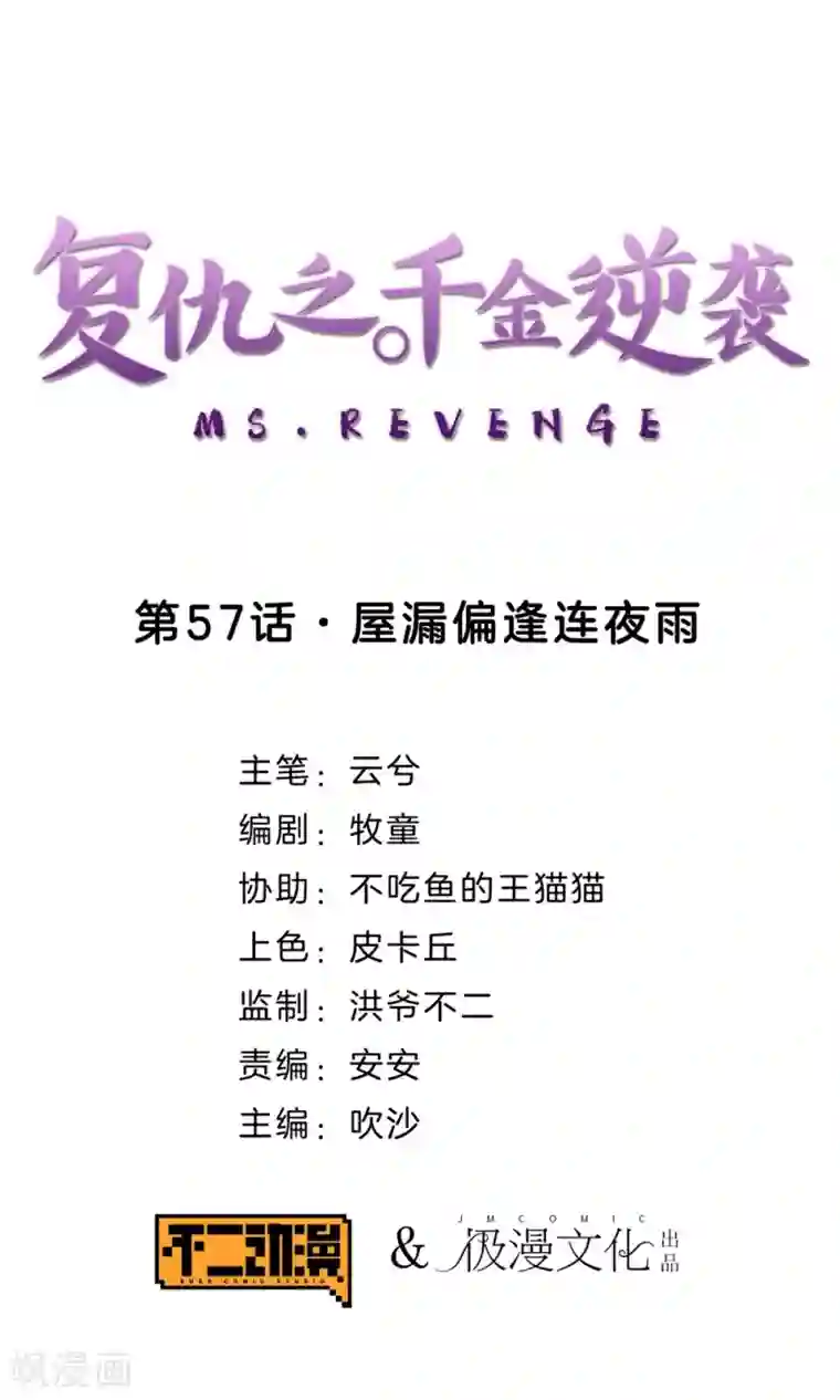 复仇之千金逆袭第57话 屋漏偏逢连夜雨