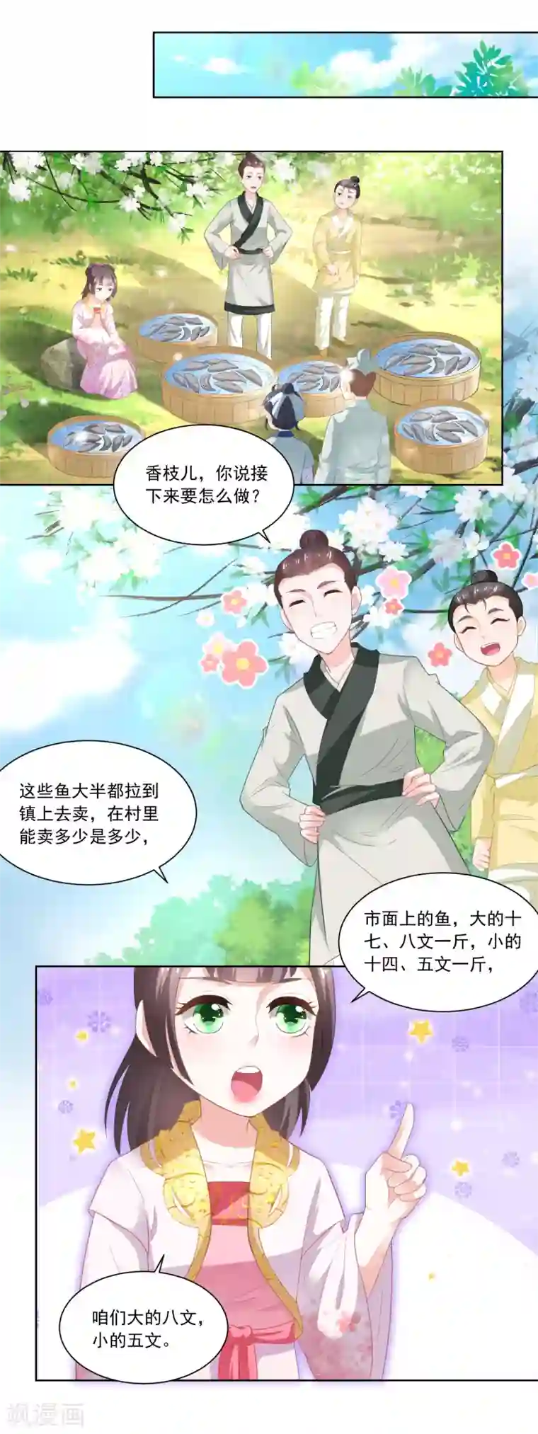 农女殊色第85话 小小鱼铺开张了