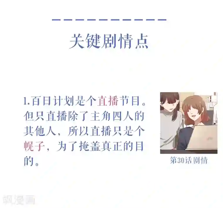 百日恋爱计划小剧场1 剧情梳理之谁是凶手