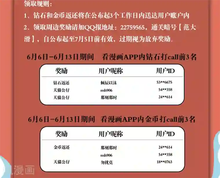 寻找范大滑活动开奖名单