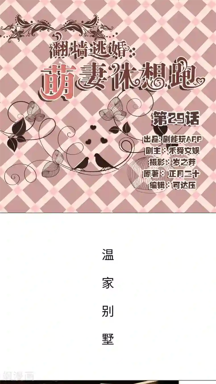 翻墙逃婚：萌妻休想跑第29话