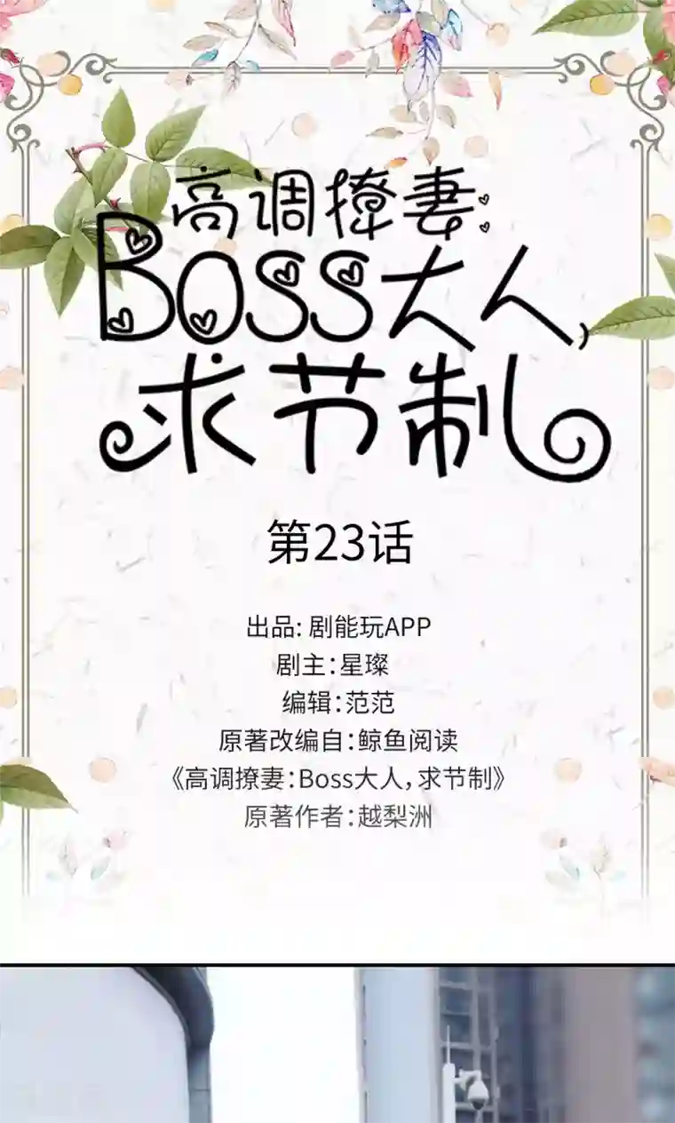 高调撩妻：Boss大人，求节制第23话