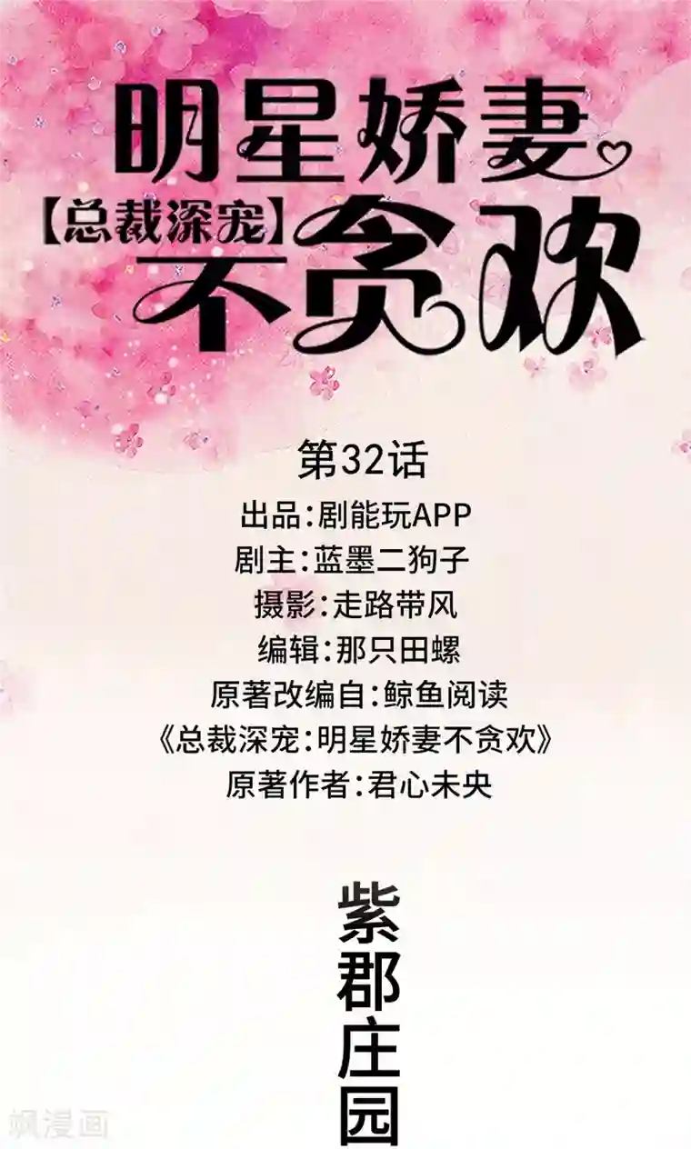总裁深宠：明星娇妻不贪欢第32话