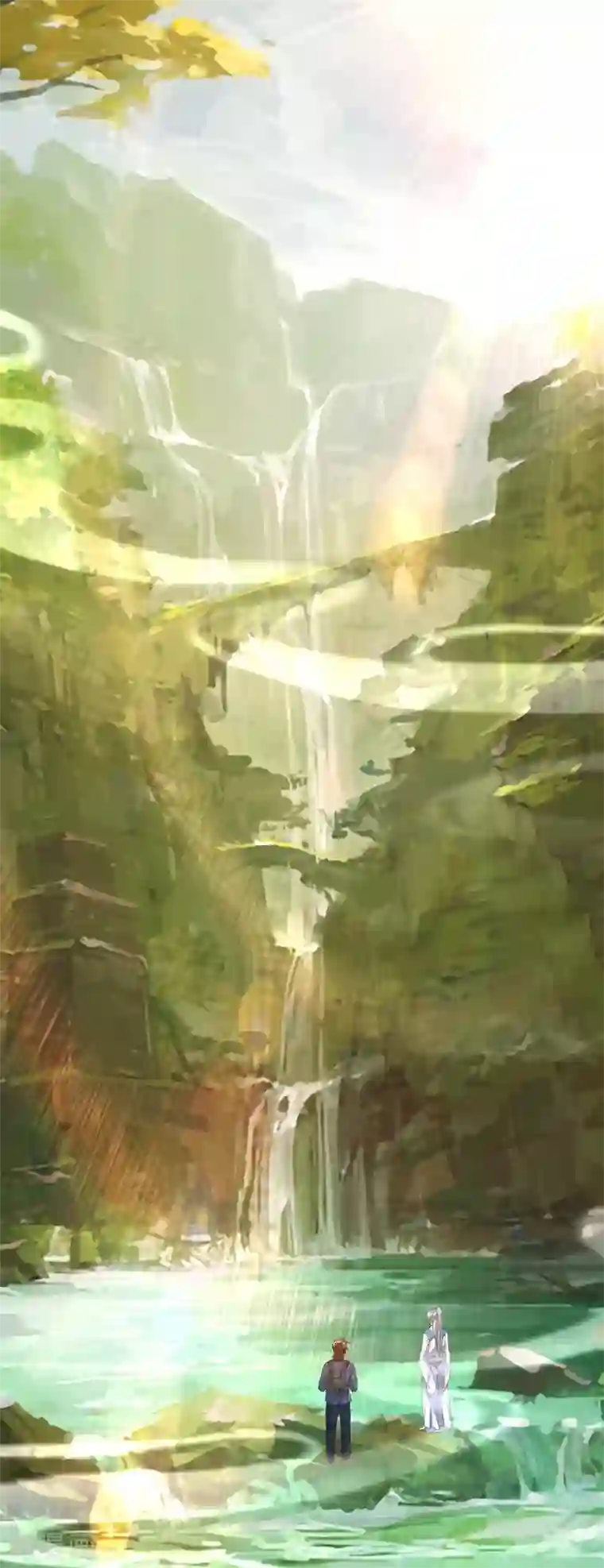 修真传人在都市第3话 瀑布修炼