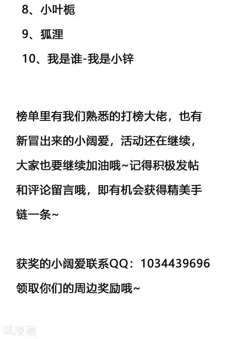 宫廷团宠升职记4月4日获奖名单