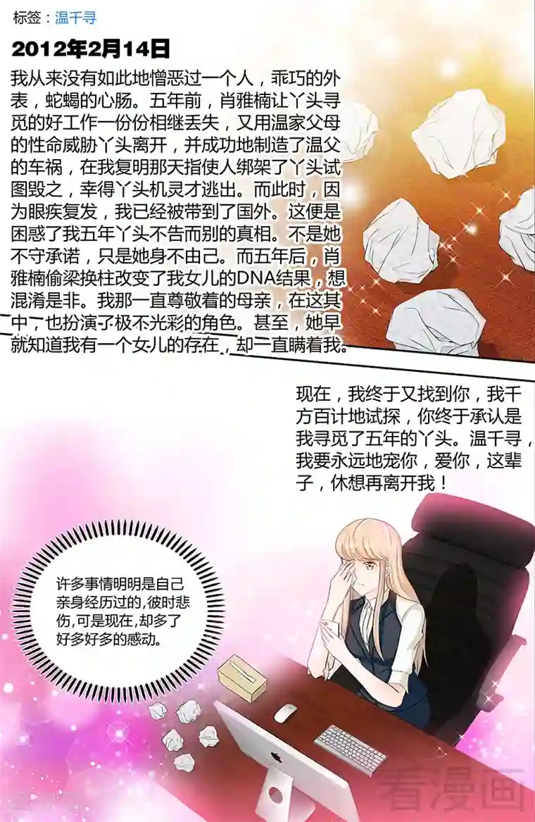 甜心宝贝休想逃第91话 博客表白