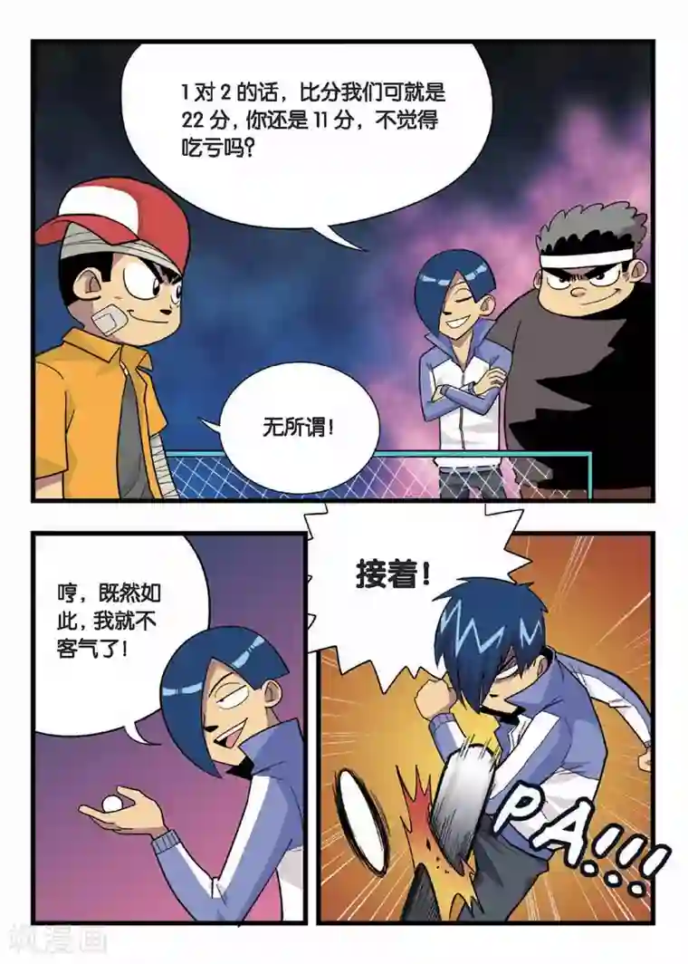 废柴乒团第7话 胳膊VS大腿！队长之间的决斗！