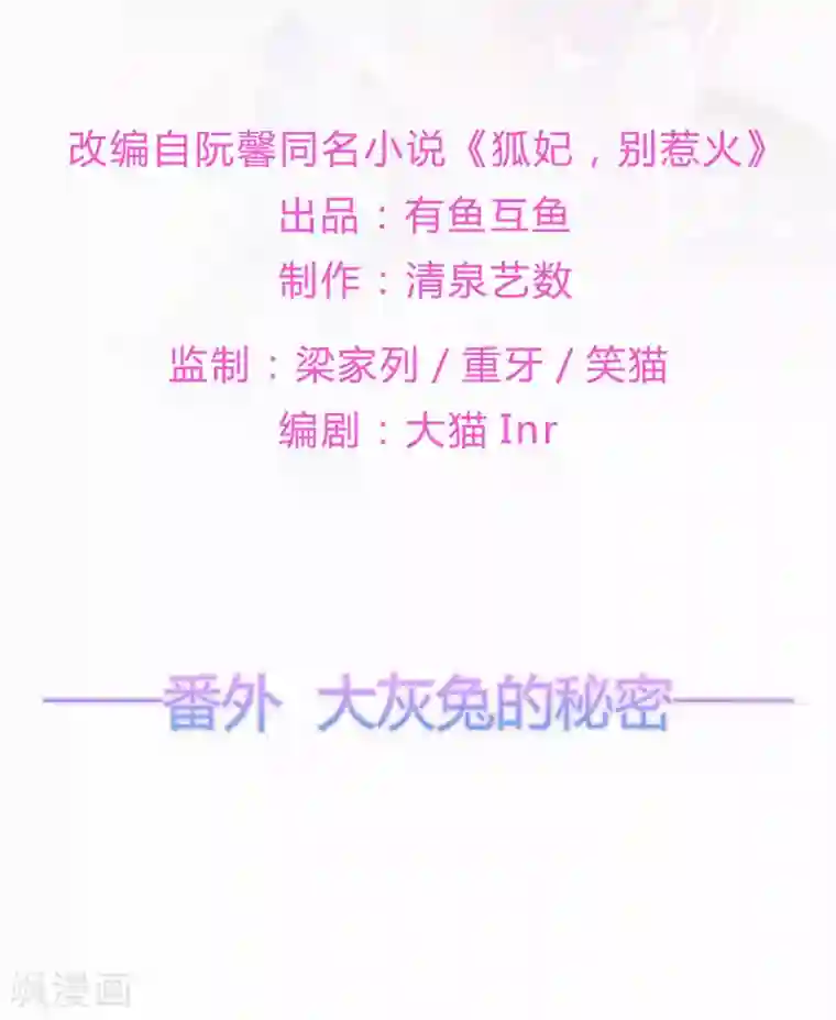 狐妃,别惹我番外3 大灰兔的秘密