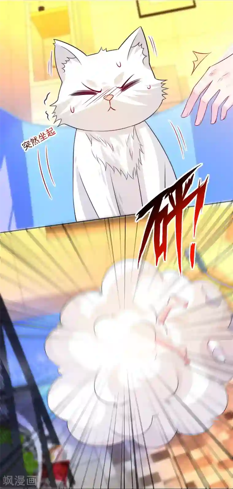 明星是血族第240话 给猫白夜洗澡~
