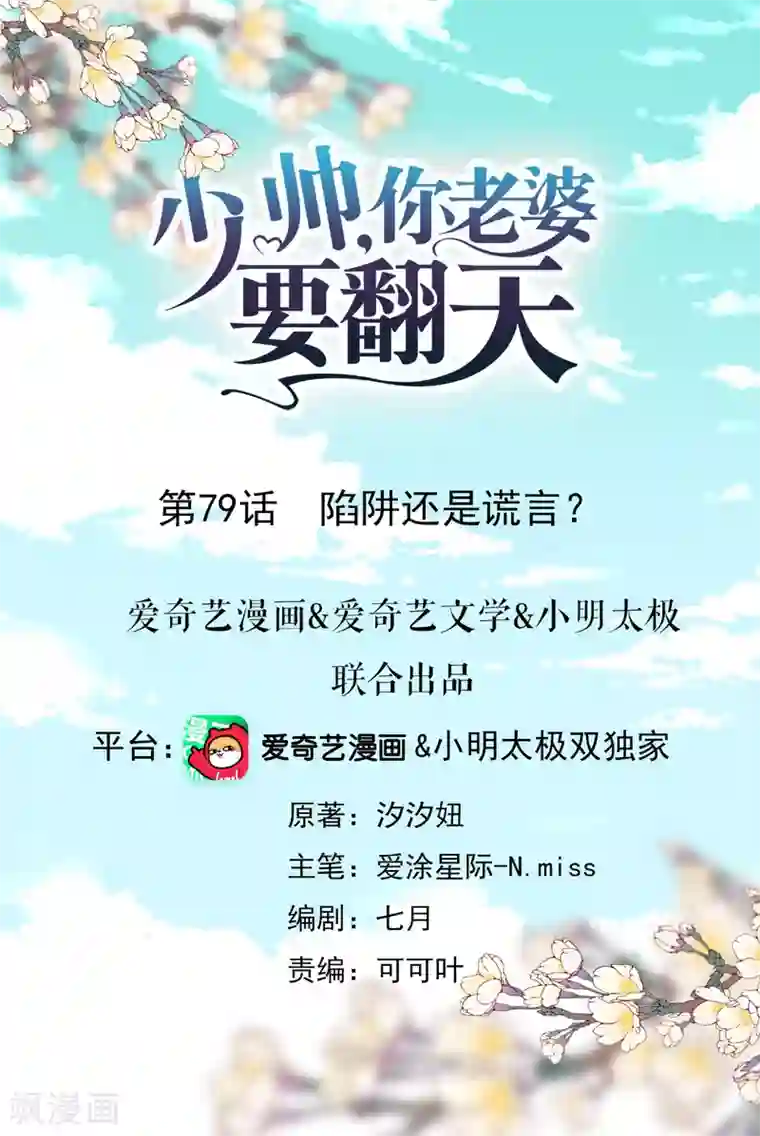 少帅,你老婆要翻天!第79话 陷阱还是谎言？