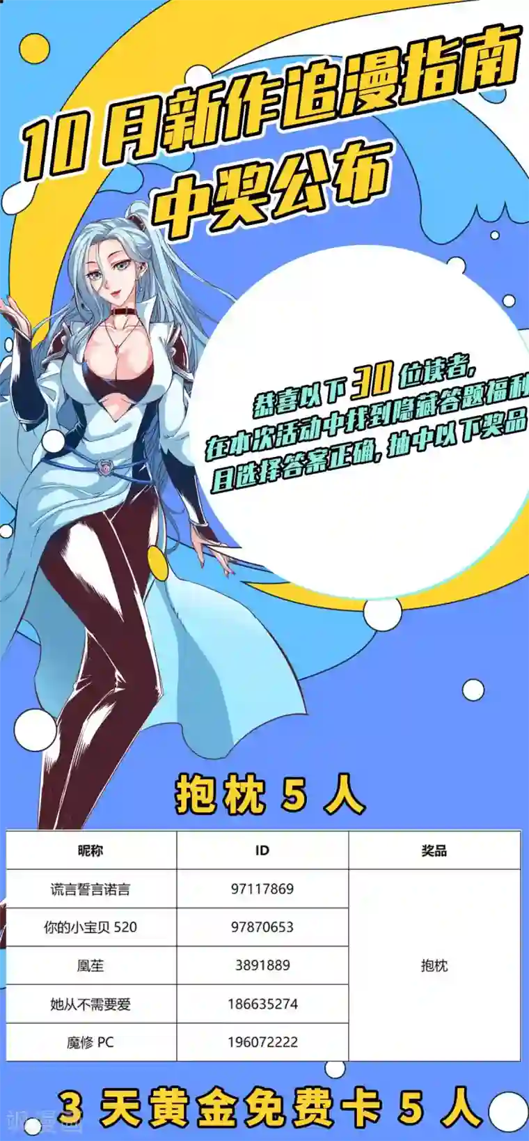 通天之路中奖名单公布