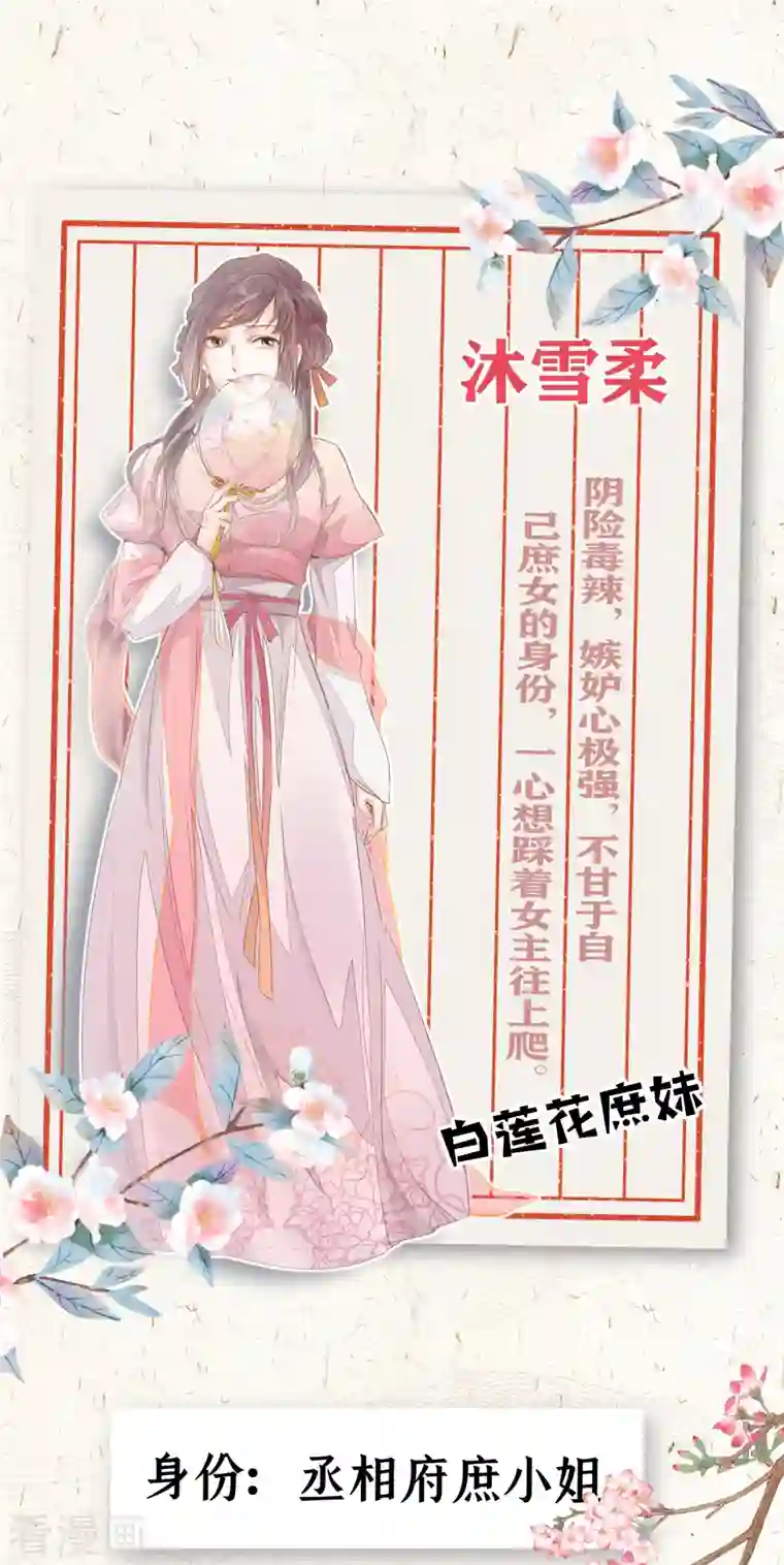 重生之千金毒妃嘀~人物档案