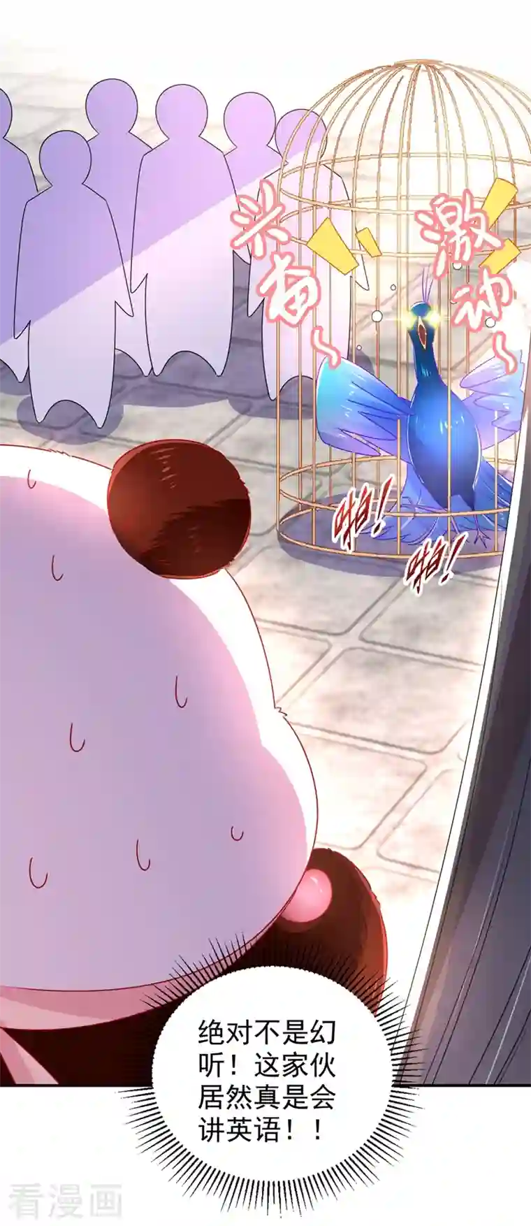 天降萌宝小熊猫：萌妃来袭第37话 会八国语言的网红孔雀