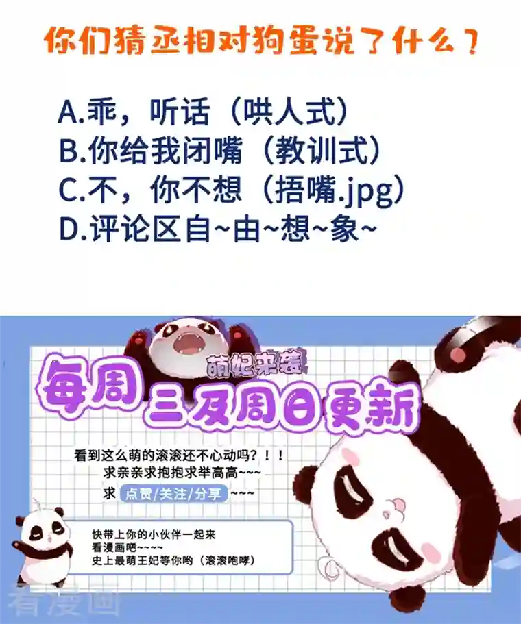 天降萌宝小熊猫：萌妃来袭第45话 两组CP碰面了